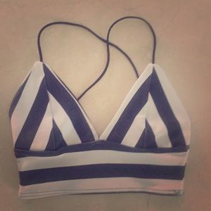 Missguided Striped Crop Top